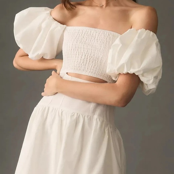 Anthropologie Dresses & Skirts - Anthropologie  Moon River Off-The-Shoulder Cutout Maxi Dress size M new nwt